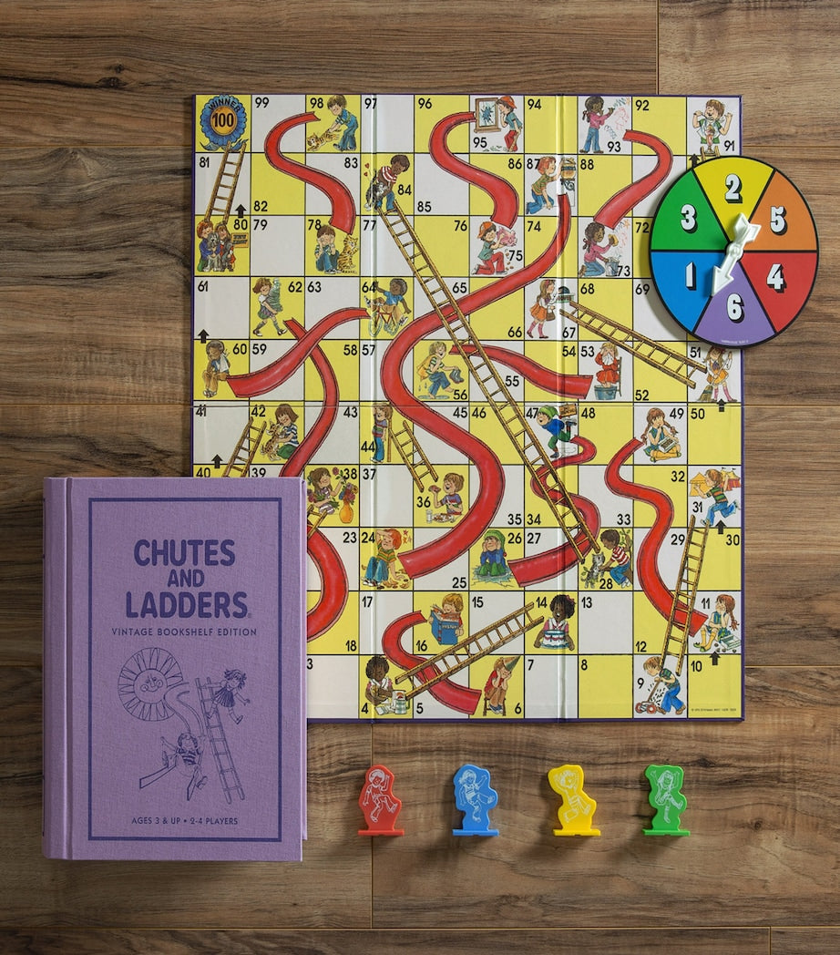 VINTAGE BOOKSHELF Chutes and Ladders Board Game