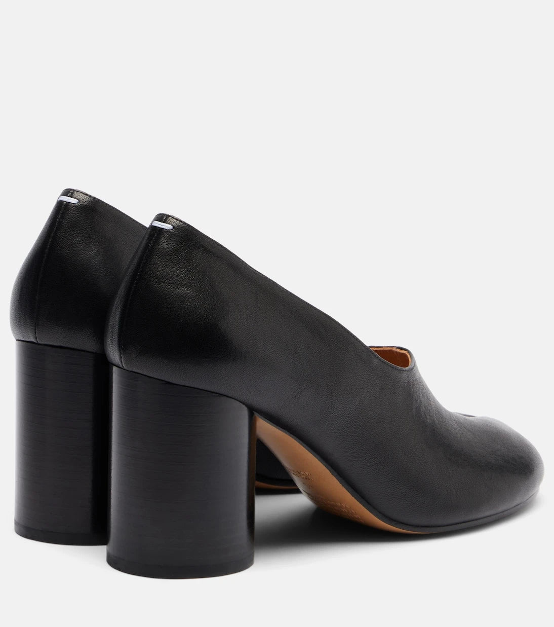 Maison Margiela - Tabi 80 leather pumps