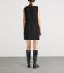 Prada Black Wool Natté Sleeveless Mini Dress
