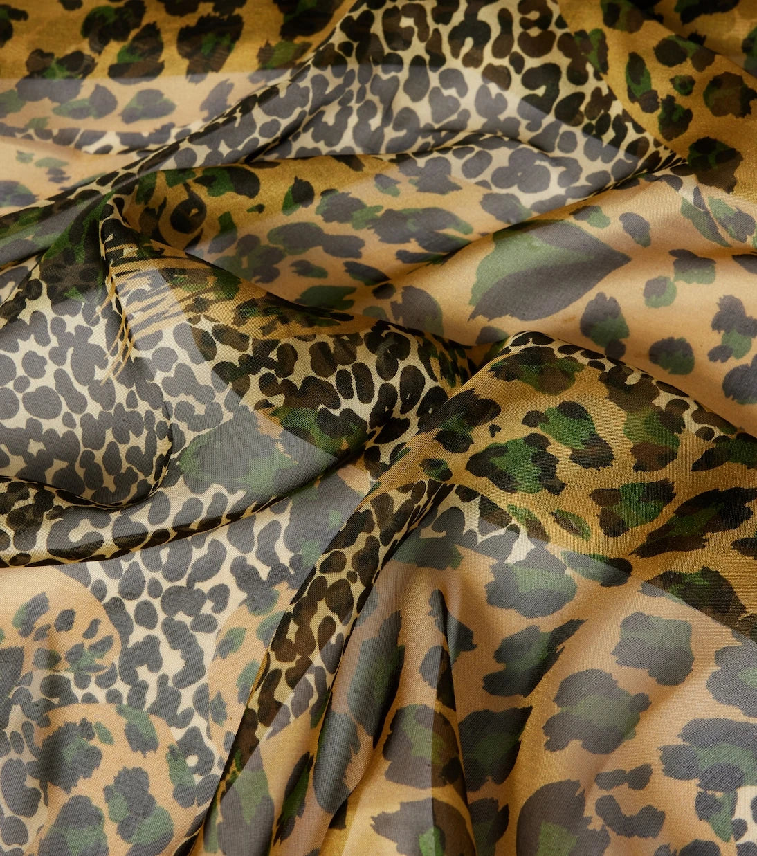 Saint Laurent - Leopard-print silk scarf