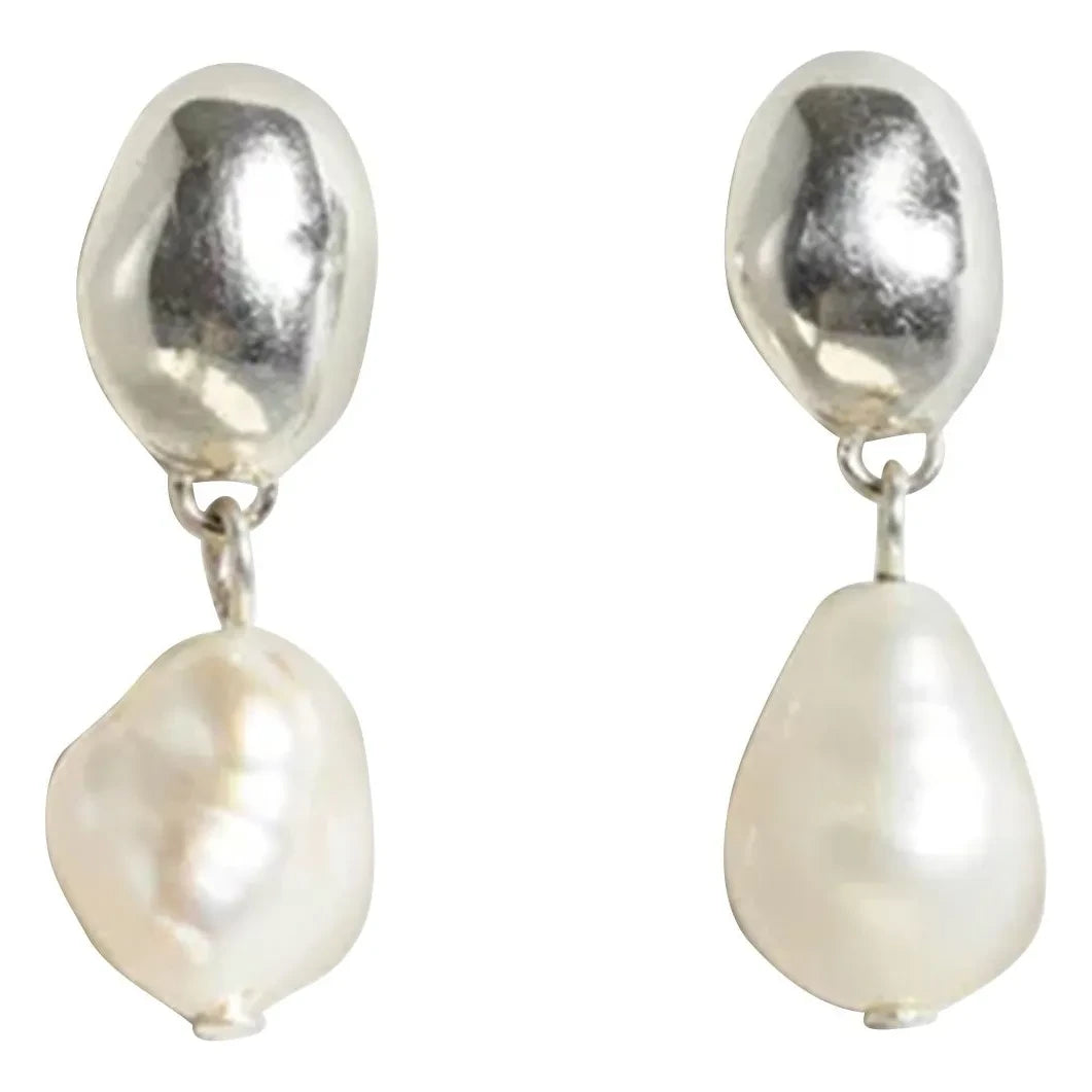Louise Damas - La Perle earrings | Silver