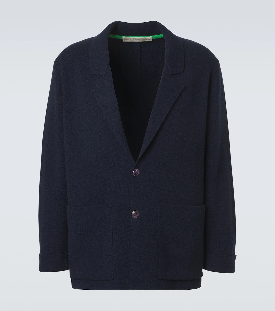 God's True Cashmere - Cashmere blazer with amethyst