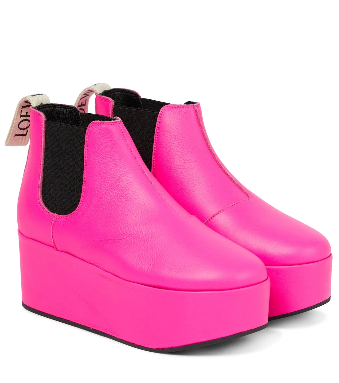 Loewe - Leather platform Chelsea boots