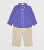 Ralph Lauren Kids Polo Bear Shirt and Abrasion Trousers Set (3-24 Months)