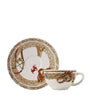 Set of 2 Chevaux Du Vent Tea Cups and Saucers (15cm)