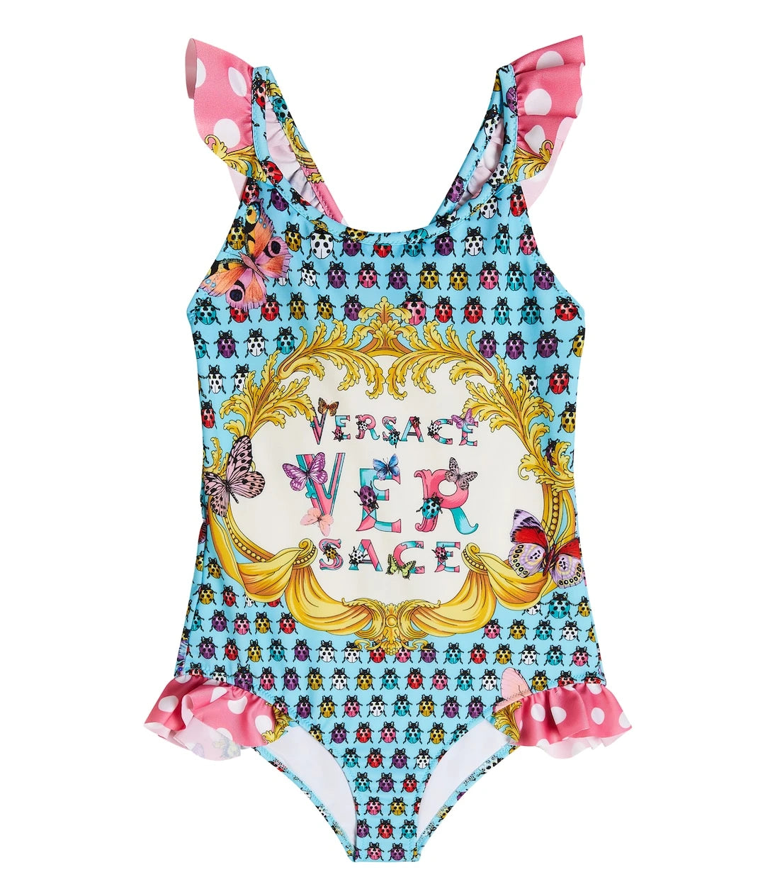 Versace Kids - مايوه بطبعة الشعار