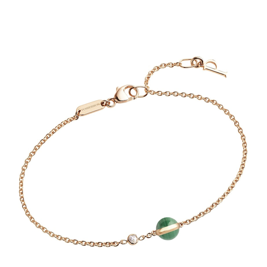 Piaget Rose Gold, Diamond and Malachite Possession Bracelet