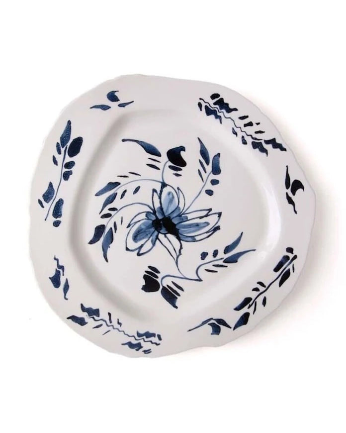 Seletti English Delft 28 cm Düz Tabak