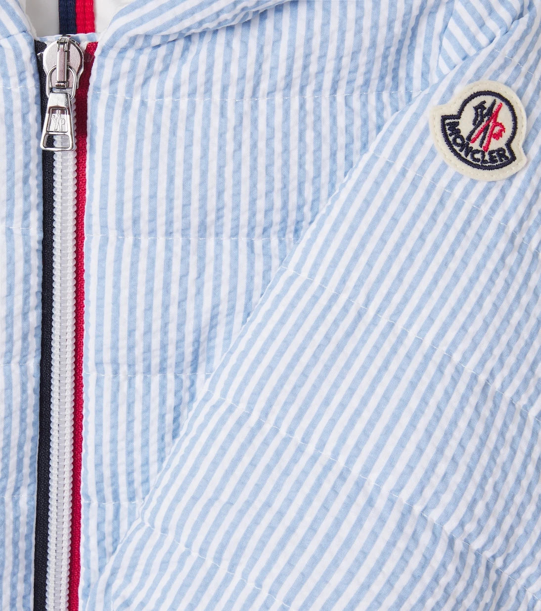 Moncler Enfant - Bebek çizgili şişme mont