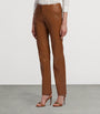 Ralph Lauren Collection Beige Lamb Leather Trousers