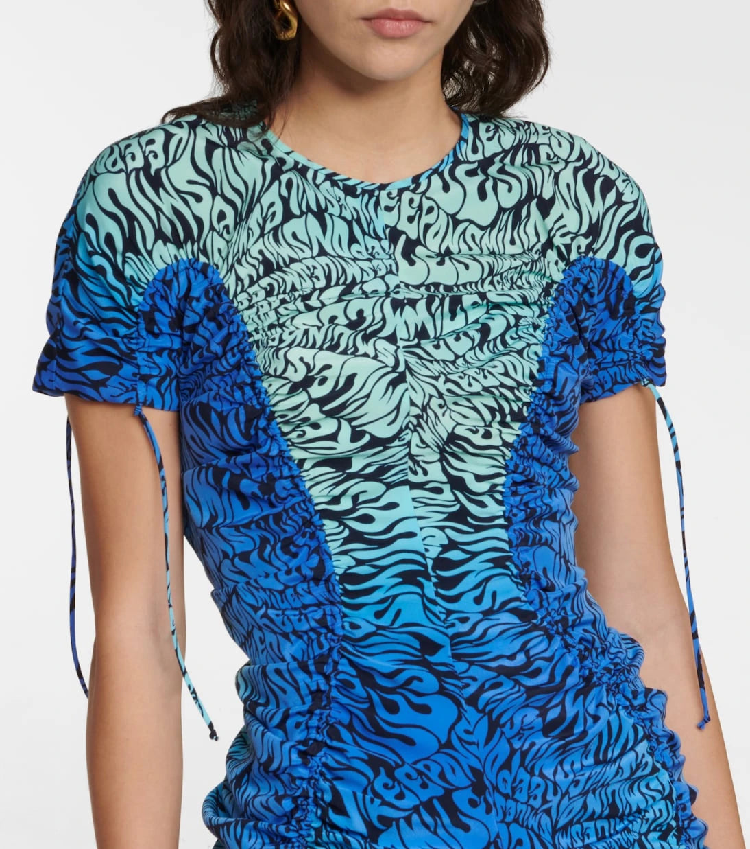 Stella McCartney - Printed silk minidress