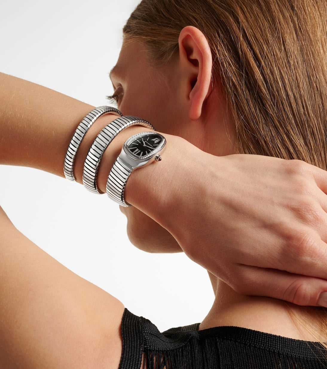 Bvlgari - Serpenti Tubogas watch with diamonds