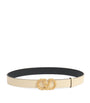 Valentino Garavani Ivory Leather VLogo Signature Belt