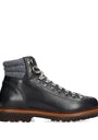 Brunello Cucinelli Leather Wool-Trim Mountain Boots