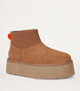 UGG Beige Classic Mini Dipper Platform Boots 50