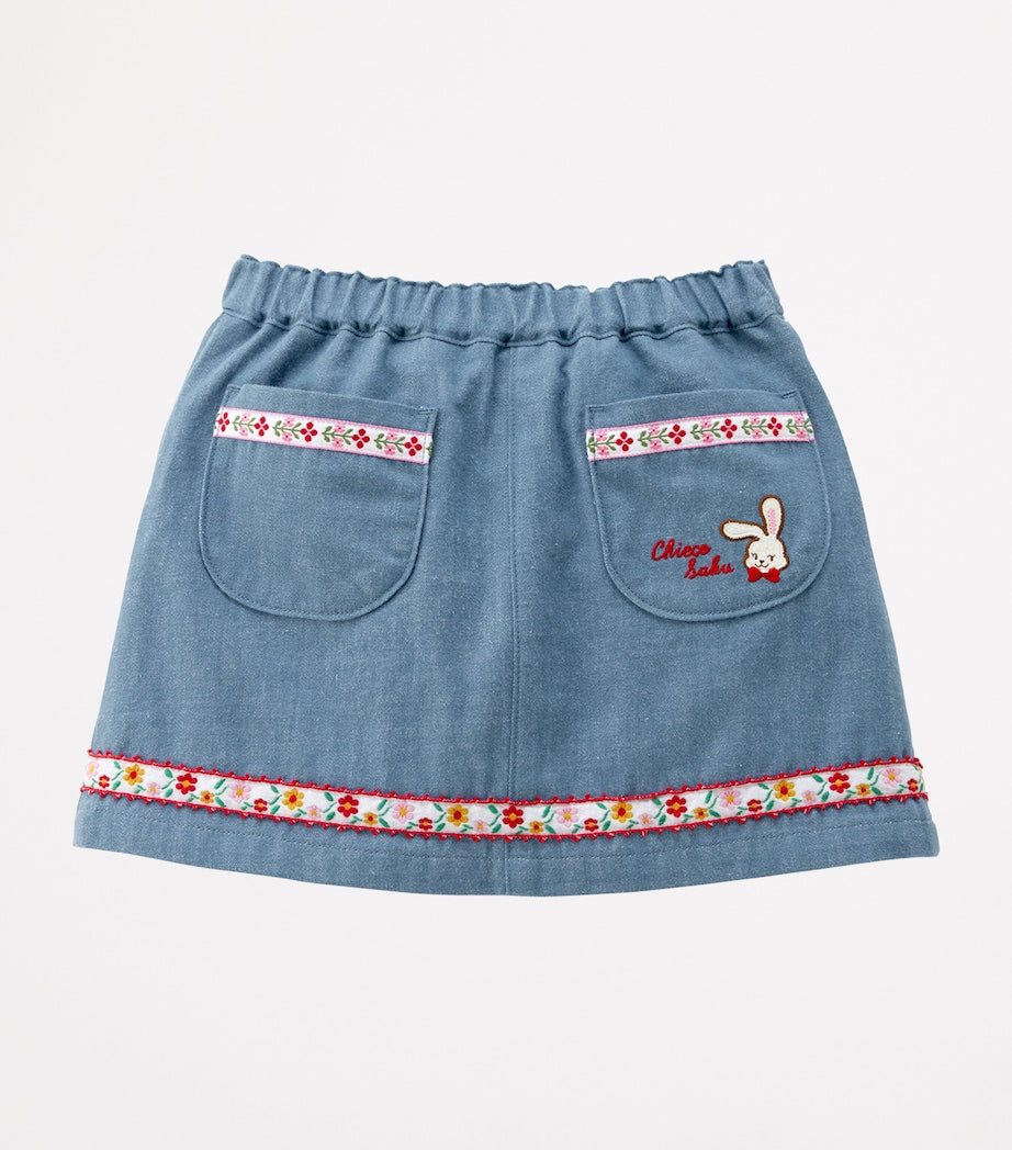 Cotton Embroidered Skirt (3-5 Years)