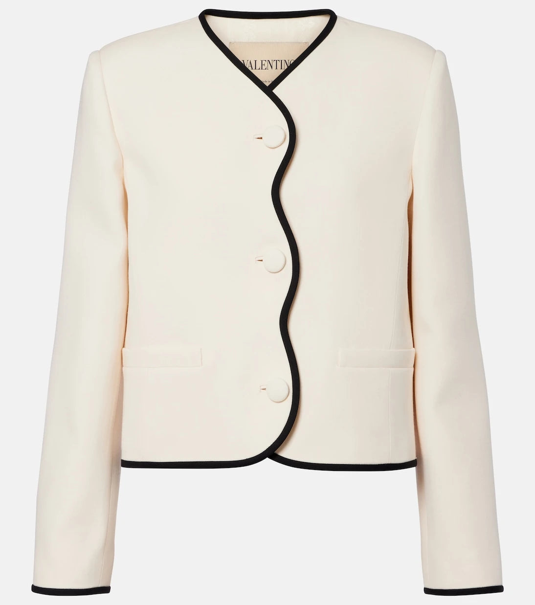 Valentino - Crepe Couture scalloped jacket