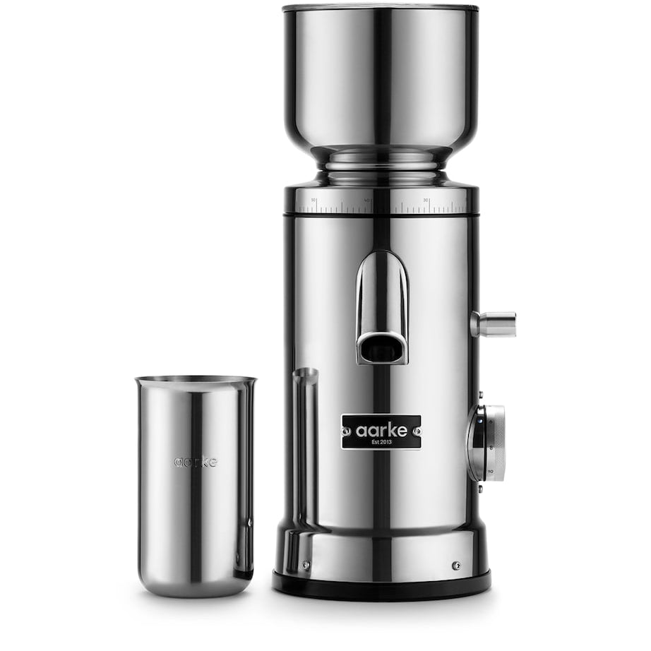 Stainless Steel Flat Burr Coffee Grinder