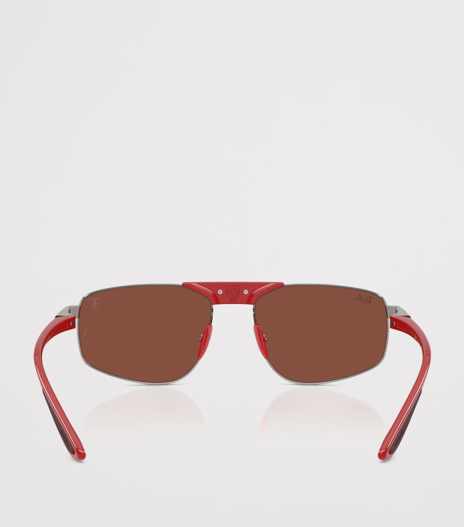 Ray-Ban x Scuderia Ferrari RB3776M Irregular Sunglasses