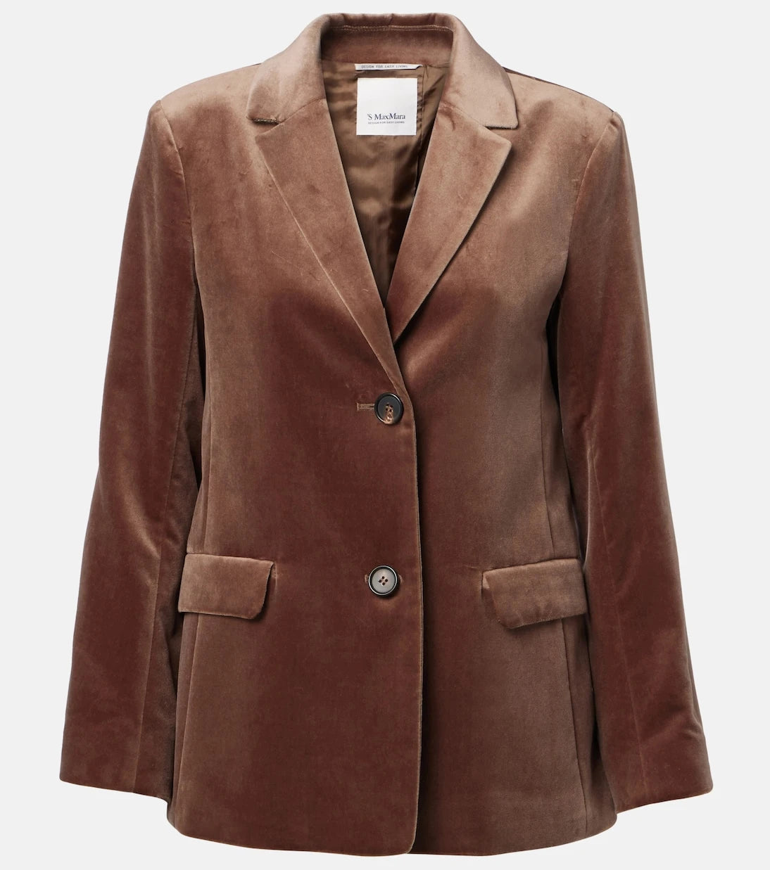 'S Max Mara - بليزر أجاتا من القطيفة القطنية