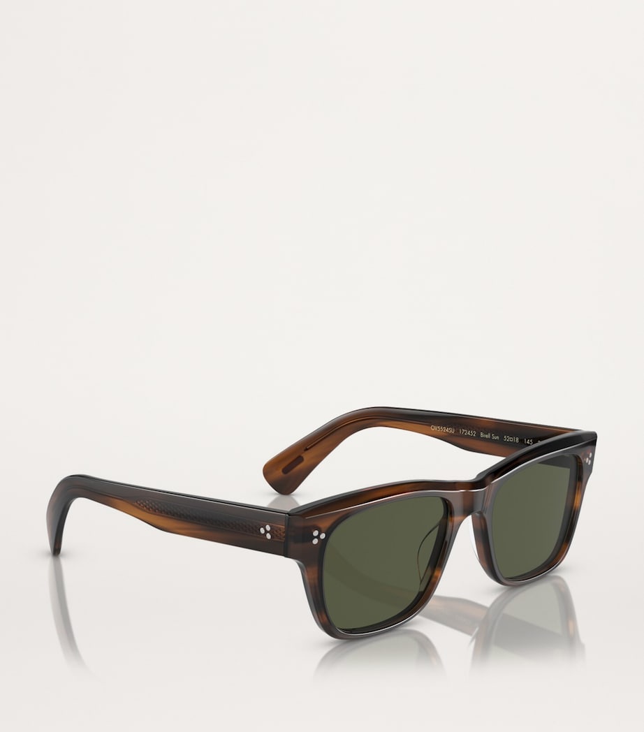 Oliver Peoples Brown Acetate Birell Sun Sunglasses