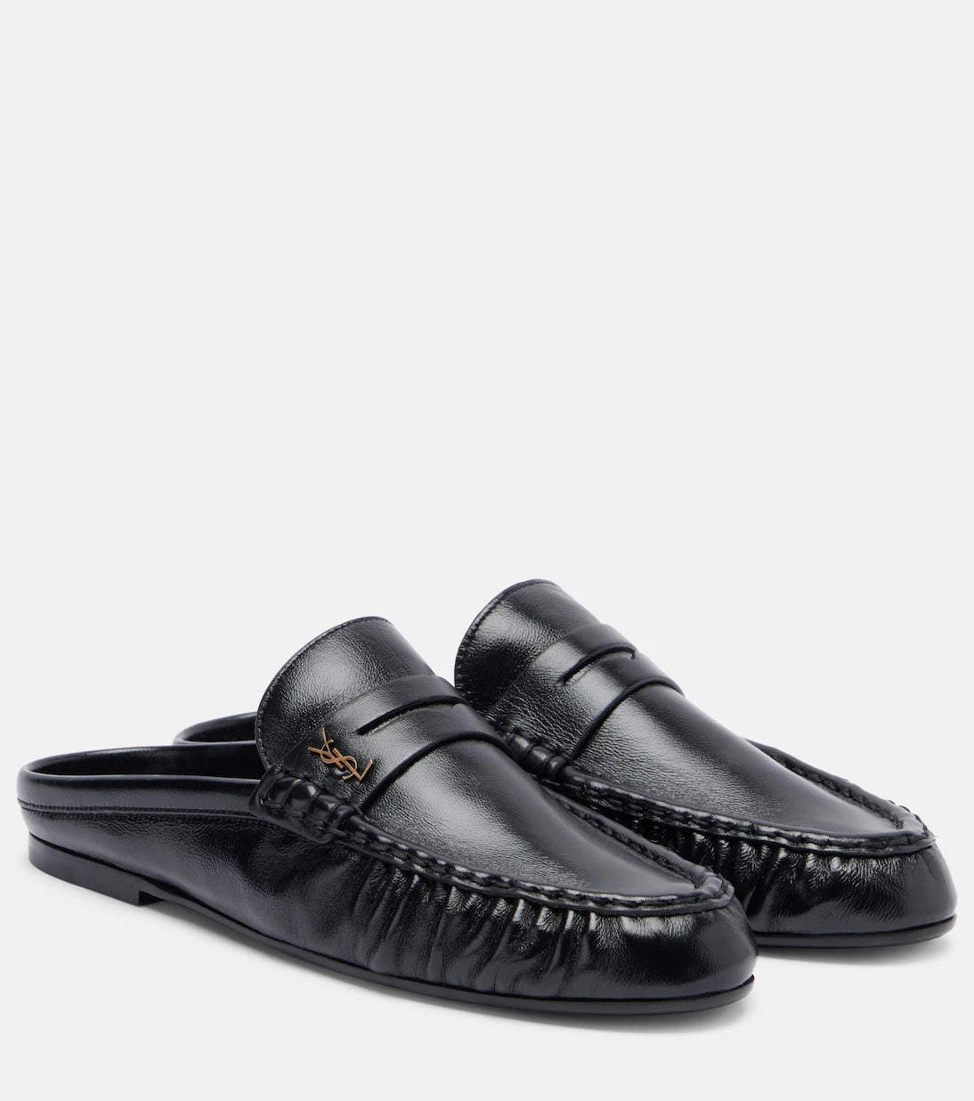 Saint Laurent - Le Loafer leather mules
