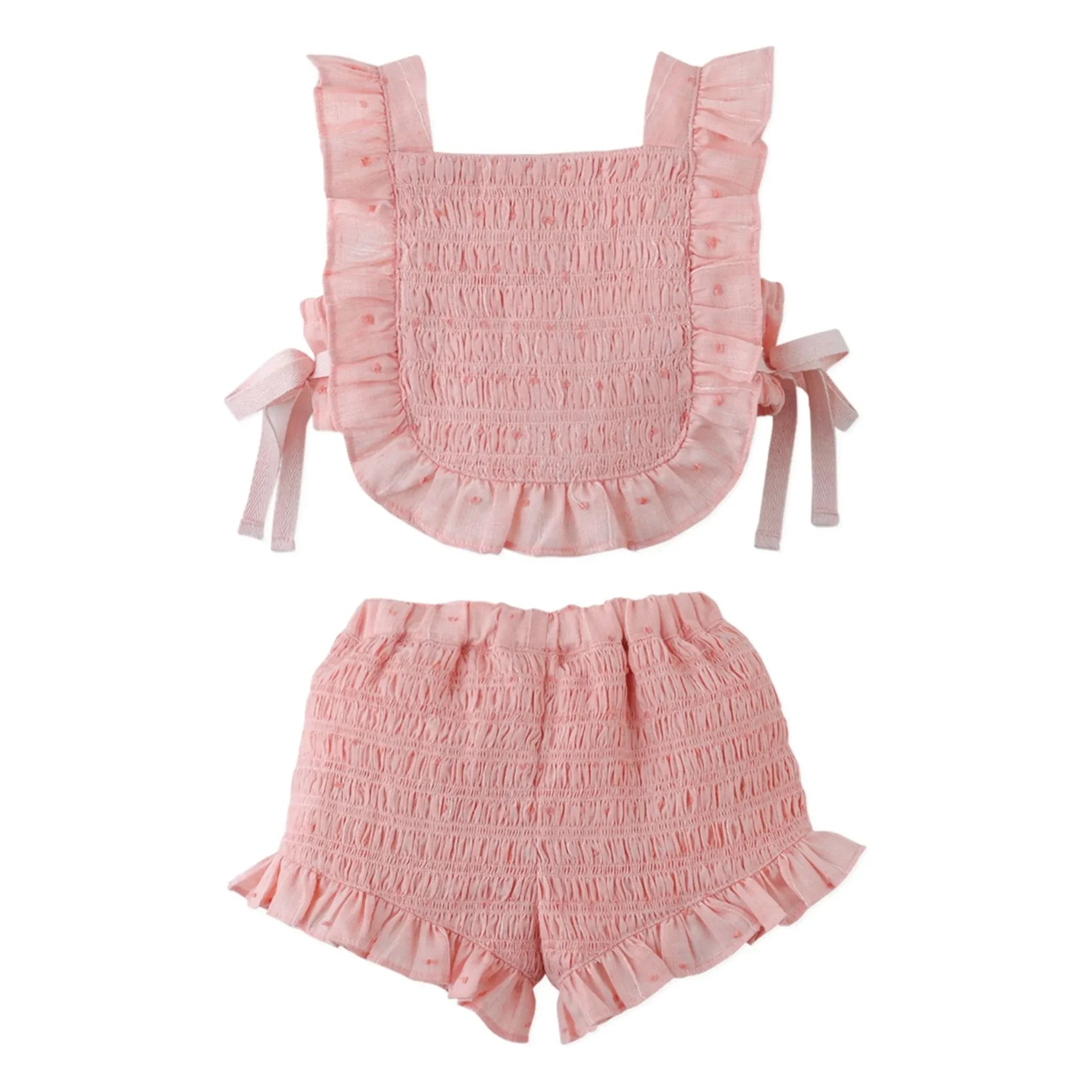 Gingersnaps - Alexa Smocked Top and Shorts Set | Pink