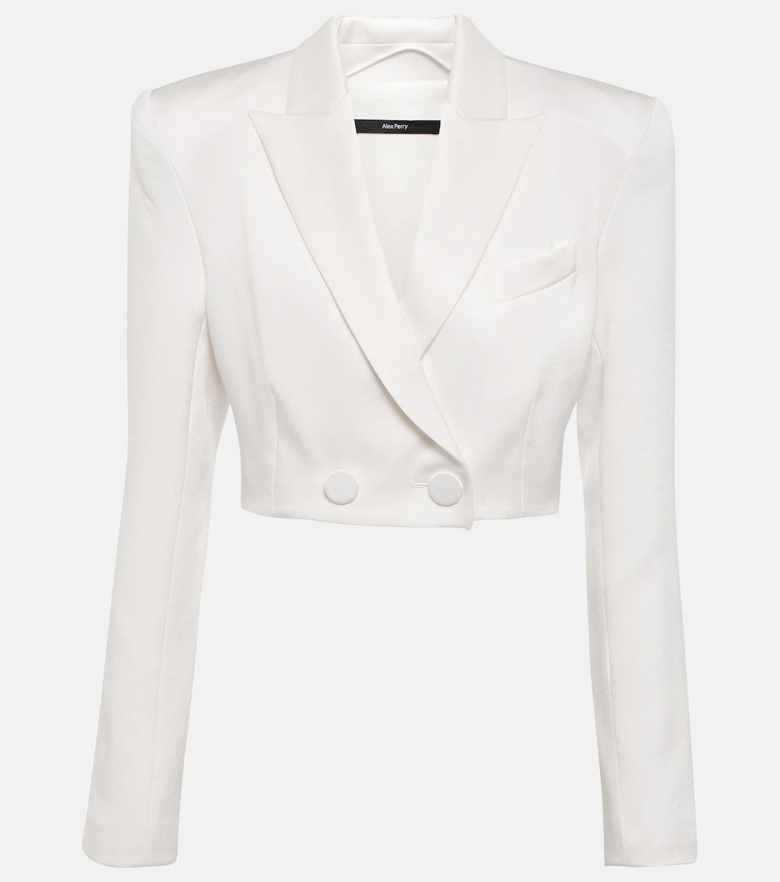 Alex Perry - Parker cropped satin crêpe blazer