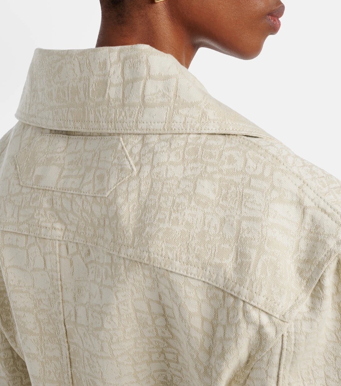 Jacquemus - Marino De-Nîmes croc-effect denim jacket