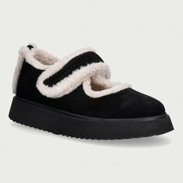 Inuikii süet Shearling M.J. balerinler