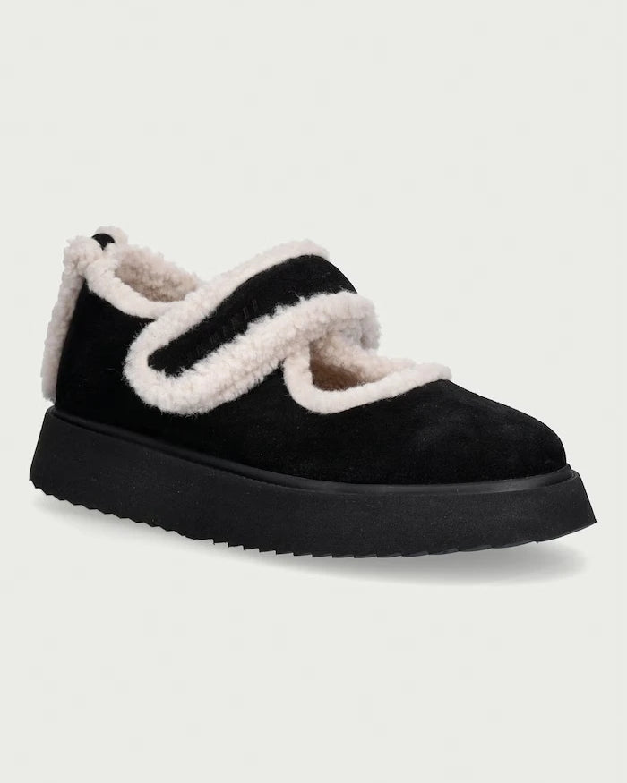 Inuikii süet Shearling M.J. balerinler