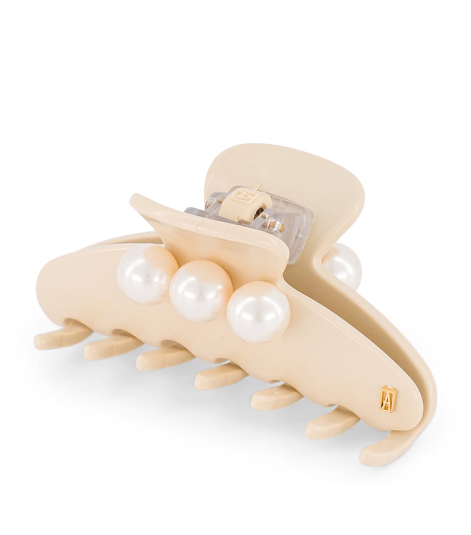 Alexandre de Paris Oversize Pearl-Detail Claw Hair Clip