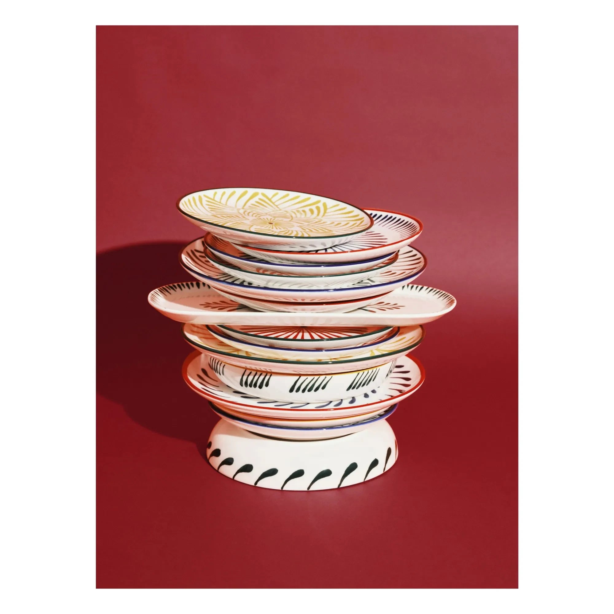 Serax - Baazar soup plates, Waww La Table - Set of 4 | Red