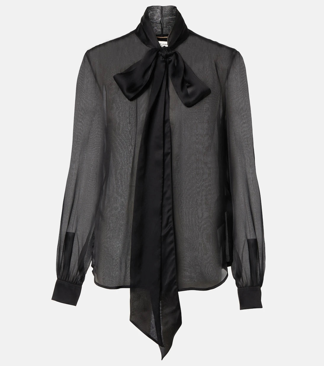 Saint Laurent - Bow-detail silk blouse