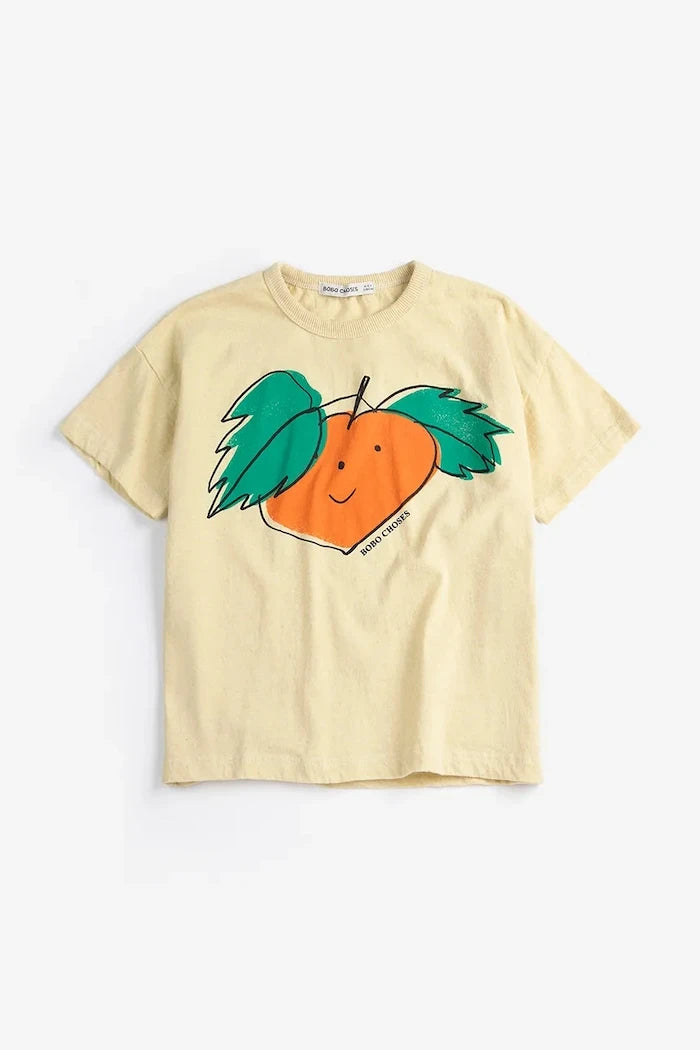 Детска памучна тениска Bobo Choses Tangerine