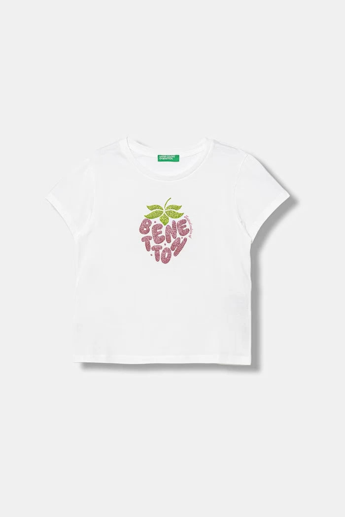 United Colors of Benetton çocuk pamuklu tişört