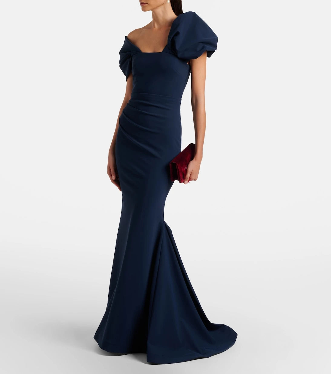 Rachel Gilbert - Jade asymmetric gown