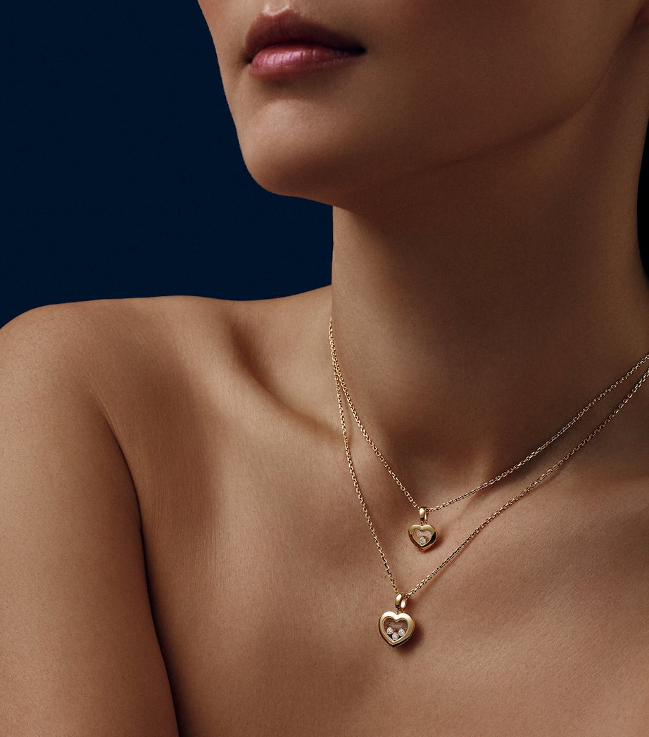 Yellow Gold and Diamond Happy Diamonds Icons Pendant Necklace