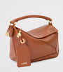 LOEWE Brown Mini Leather Puzzle Top-Handle Bag