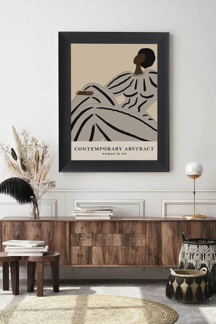 Çerçeveli Duvar Dekoru home & lifestyle CONTEMPORARY ABSTRACT 50 x 70 cm
