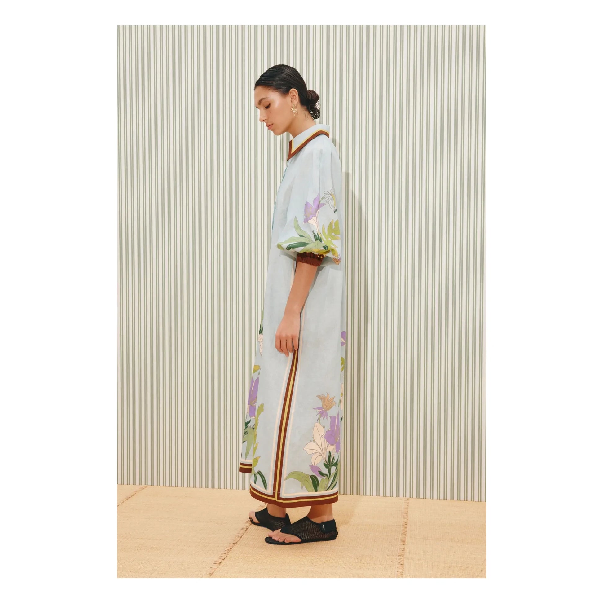 Alémais - Alfie Linen Dress | Light blue
