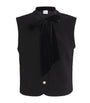 Claudie Pierlot Black Tie-Neck Blouse