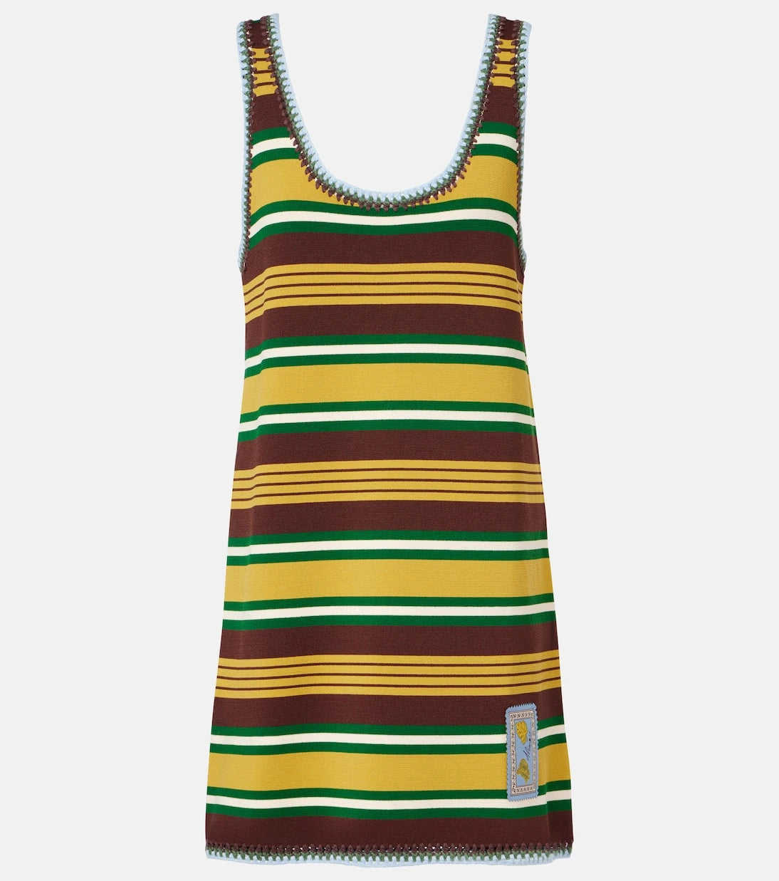 Alémais - Clover striped knitted minidress
