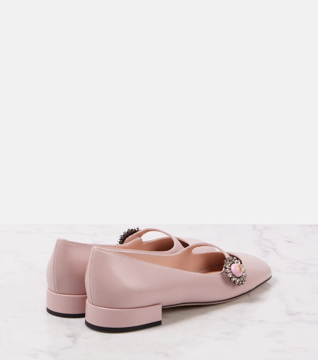 Valentino Garavani - Preshoes leather Mary Jane flats