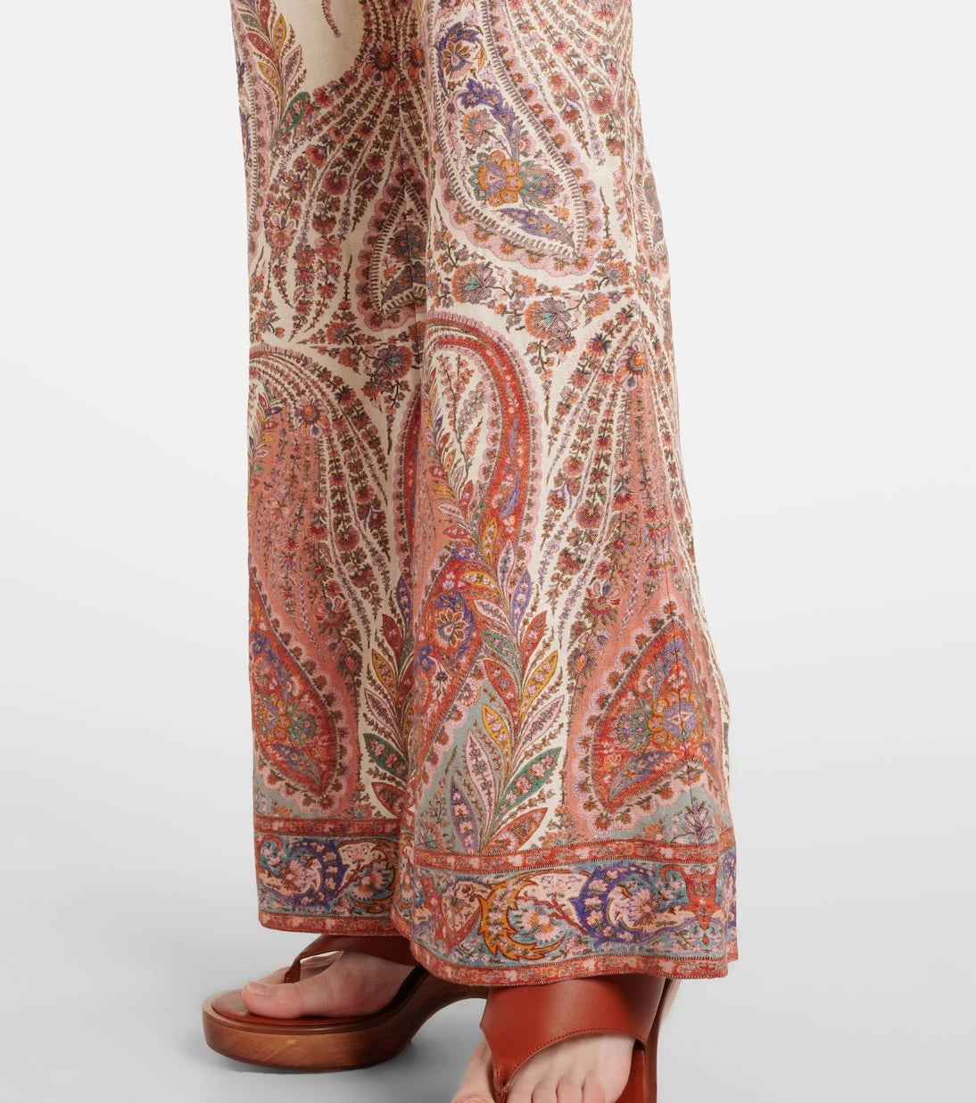 Zimmermann - Paisley linen flared pants