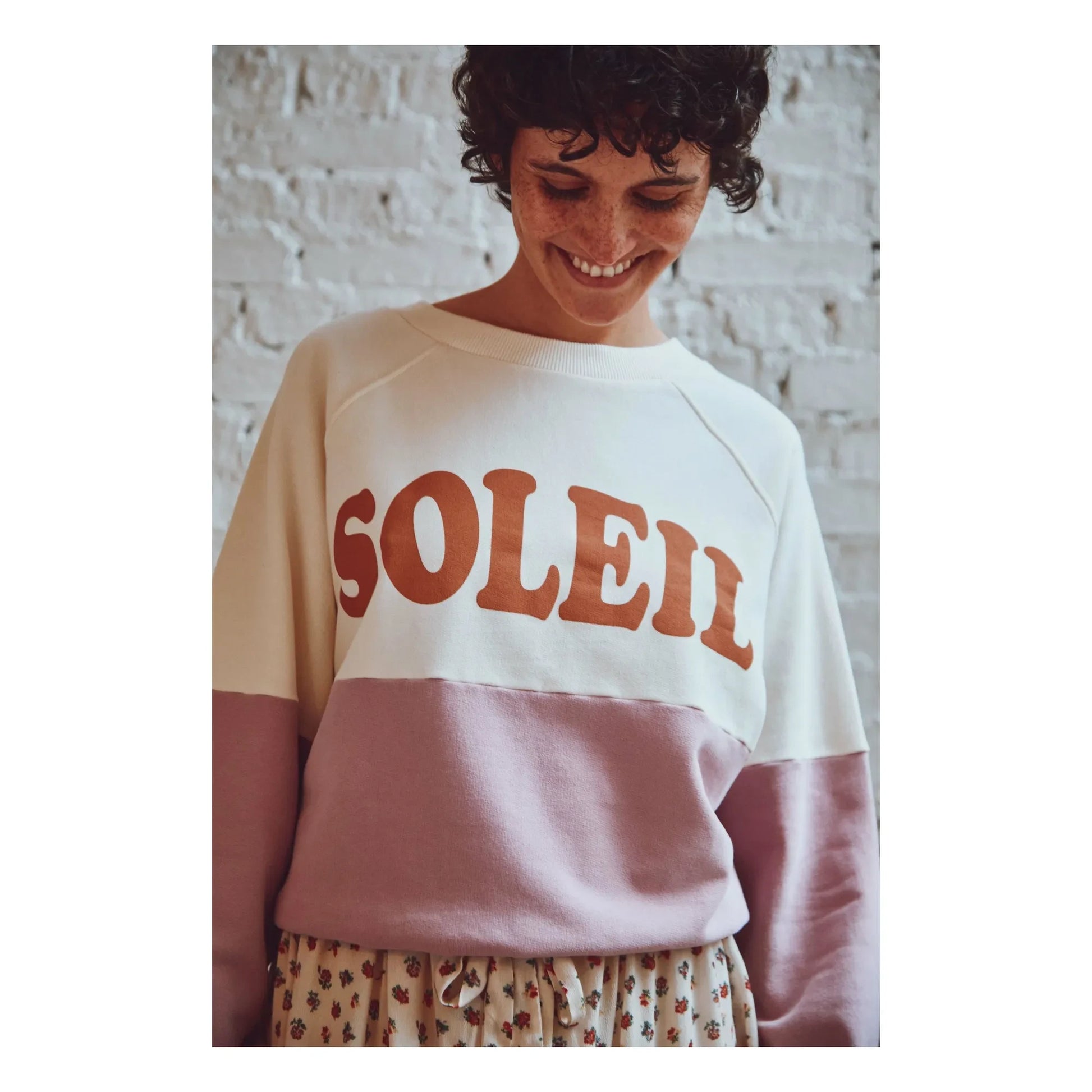 Emile et Ida - Bahamas organic cotton sweatshirt | Lilac