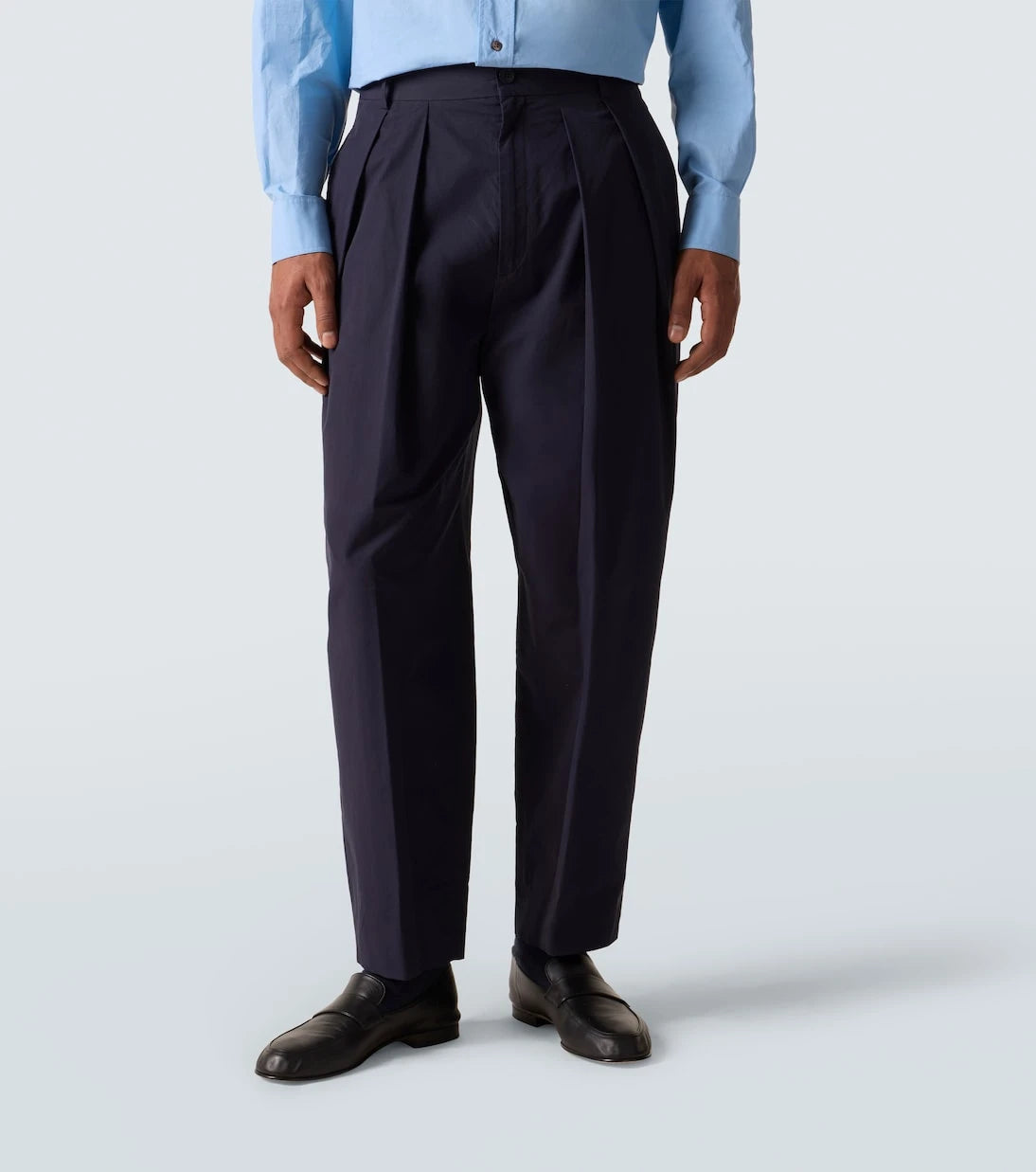The Row - Dyon pleated cotton tapered pants