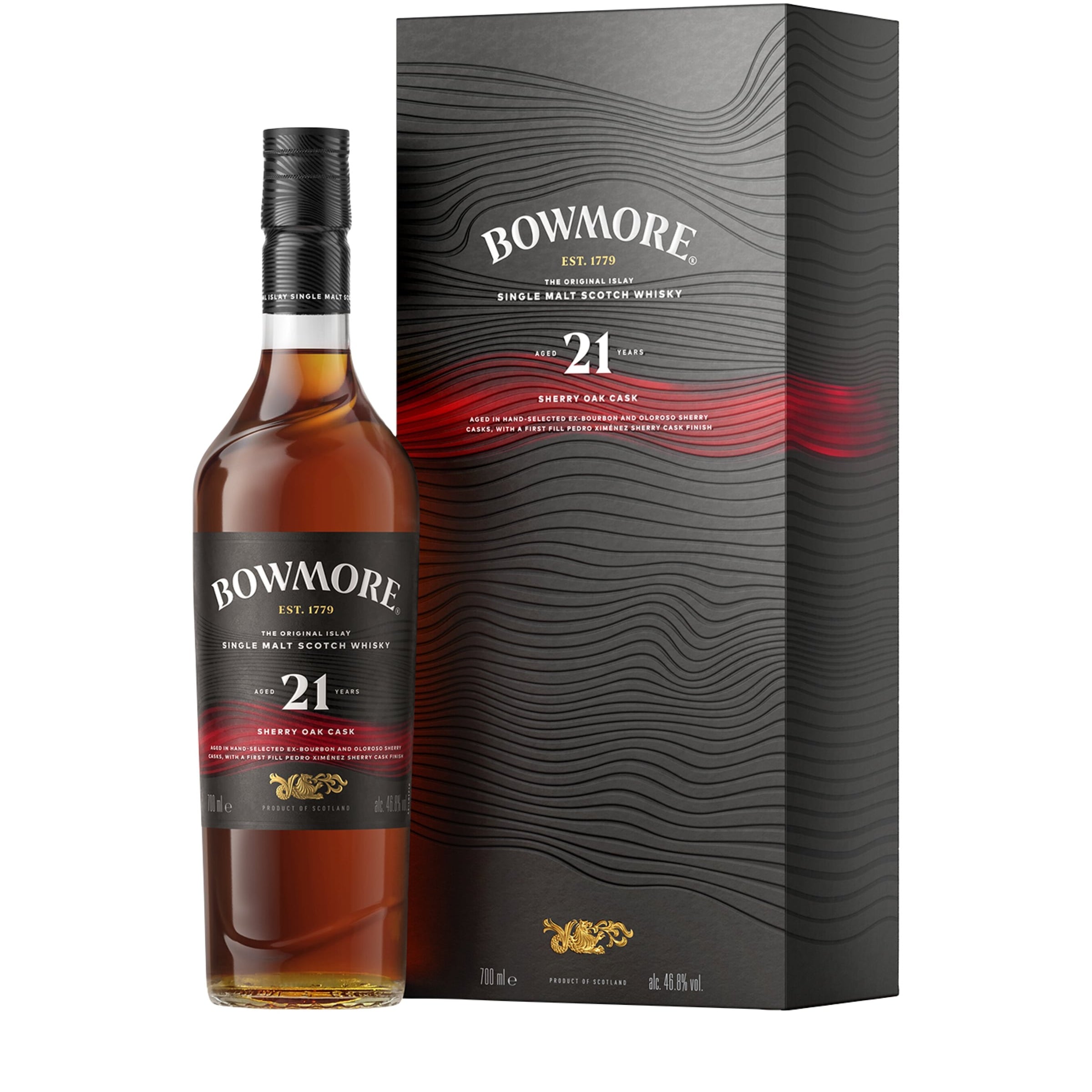Bowmore 21-Year-Old Sherry Oak Cask Single-Malt Scotch Whisky (70cl)