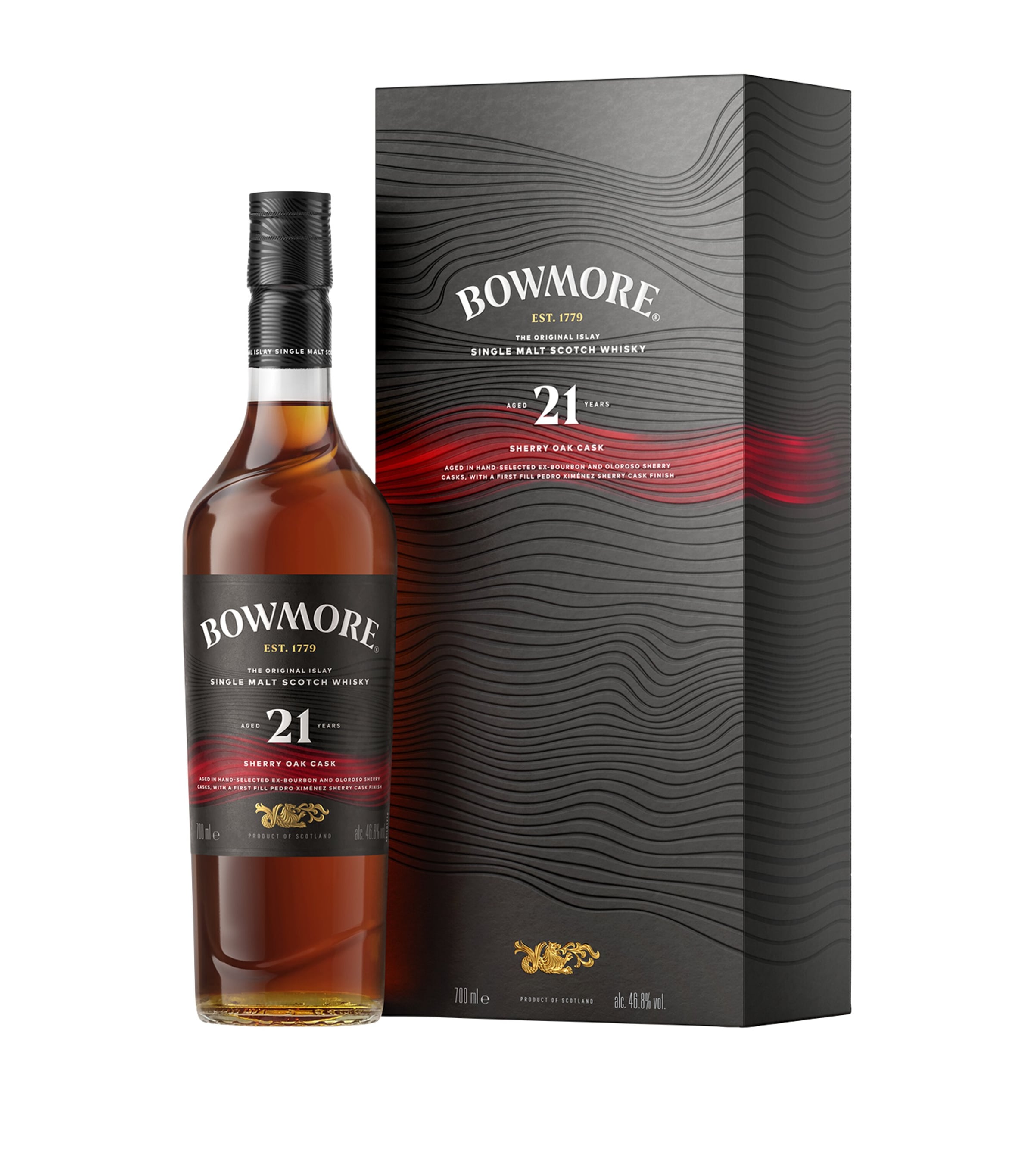 Bowmore 21-Year-Old Sherry Oak Cask Single-Malt Scotch Whisky (70cl)