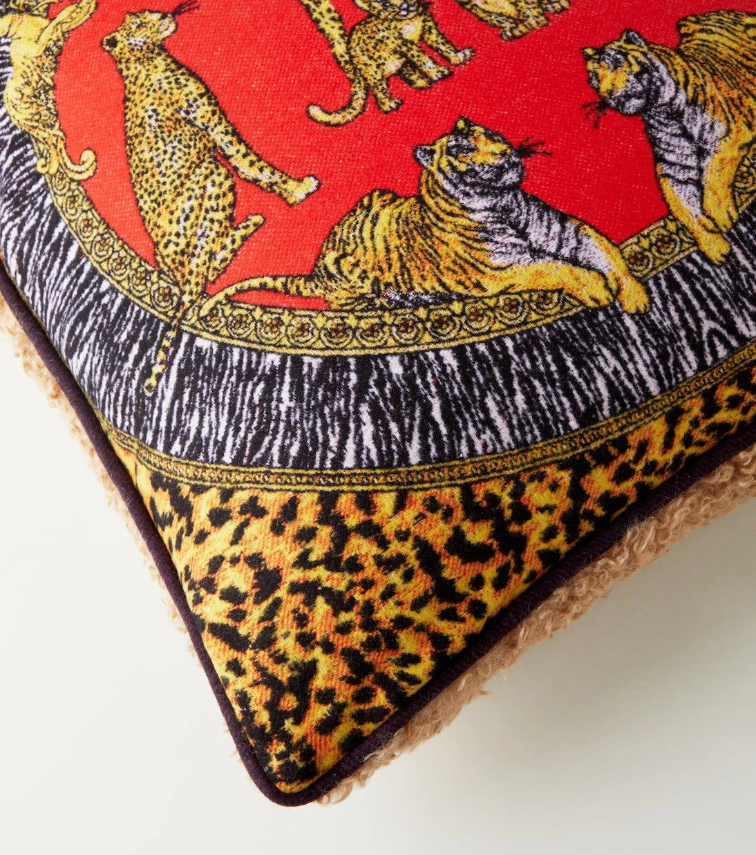 Versace Home - Wild Cats wool cushion